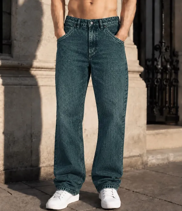 UNCLEAR_RELAXED_FIT_DENIM_PISTA_GREEN-MJ-0100CP