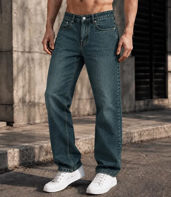 UNCLEAR_RELAXED_FIT_DENIM_PISTA_GREEN_MJ-0013
