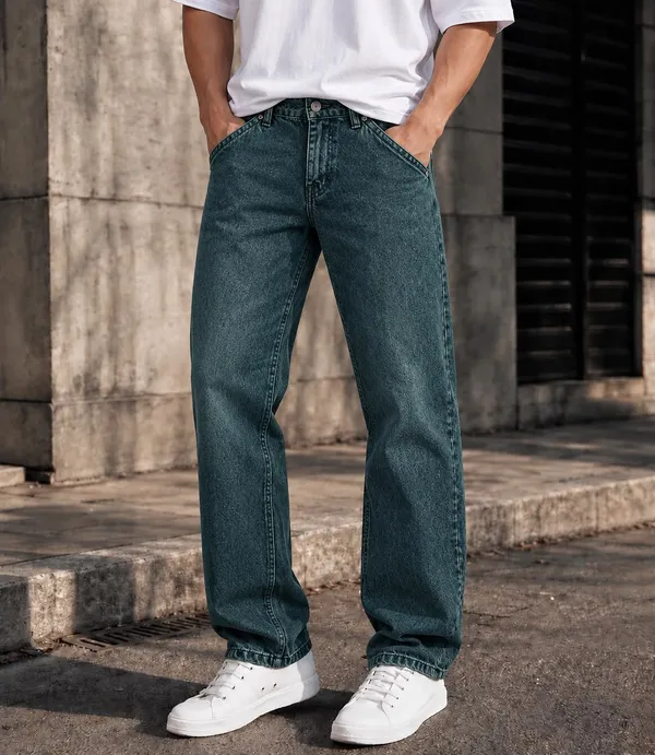 UNCLEAR_RELAXED_FIT_DENIM_PISTA_GREEN-MJ-0100CP