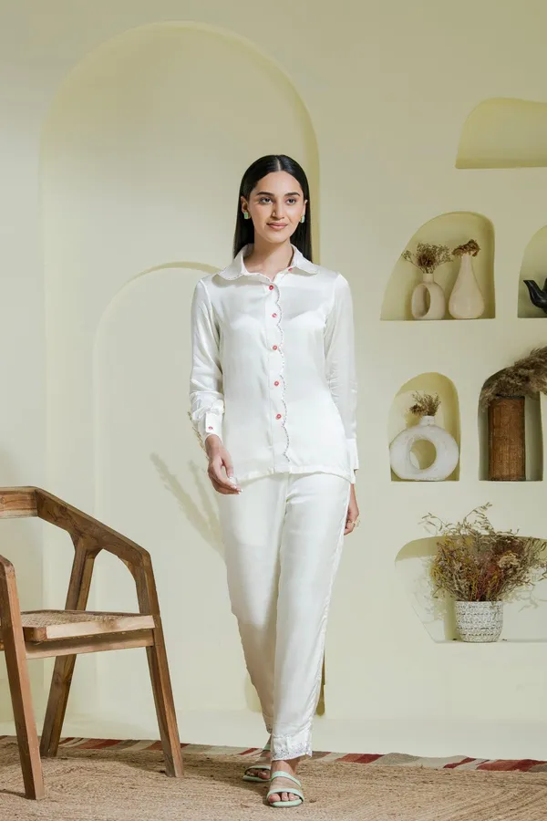 White_Coloured_Hand_Embroidered_Co-Ord_Set