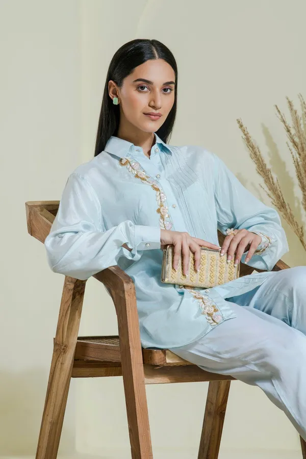 Powder_Blue_Hand_Embroidered_Co-Ord_Set