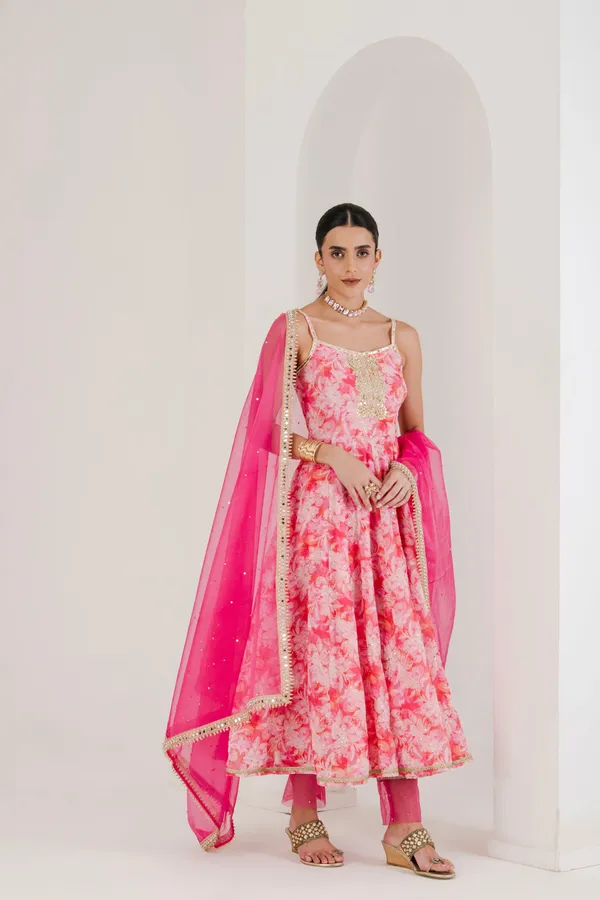 Pink_Floral_Print_Hand_Embroidered_Anarkali