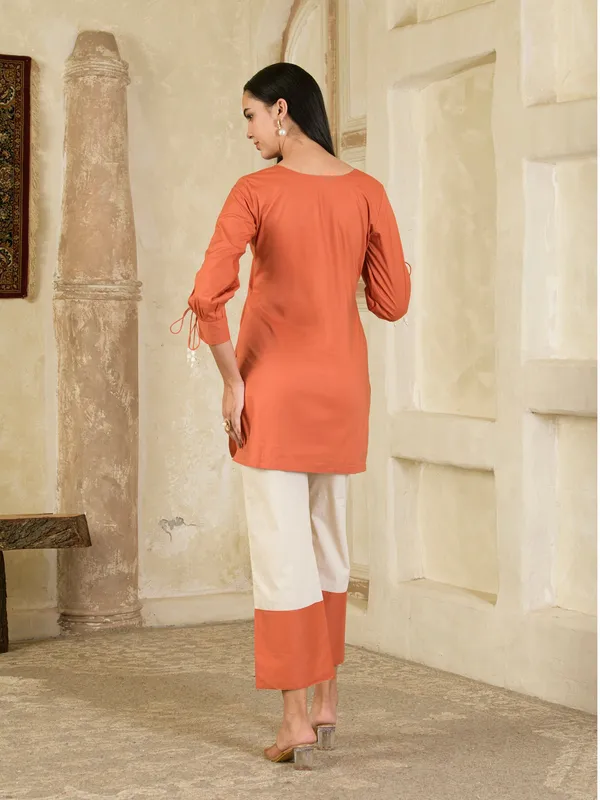 Rust_And_Cream_Hand_Embroidered_Co-Ord_Set