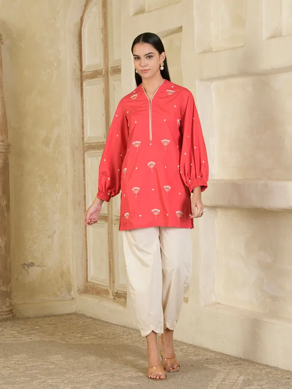 Pink_And_Beige_Hand_Embroidered_Co-Ord_Set