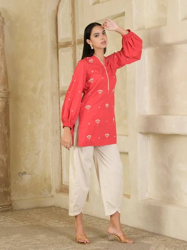 Pink_And_Beige_Hand_Embroidered_Co-Ord_Set