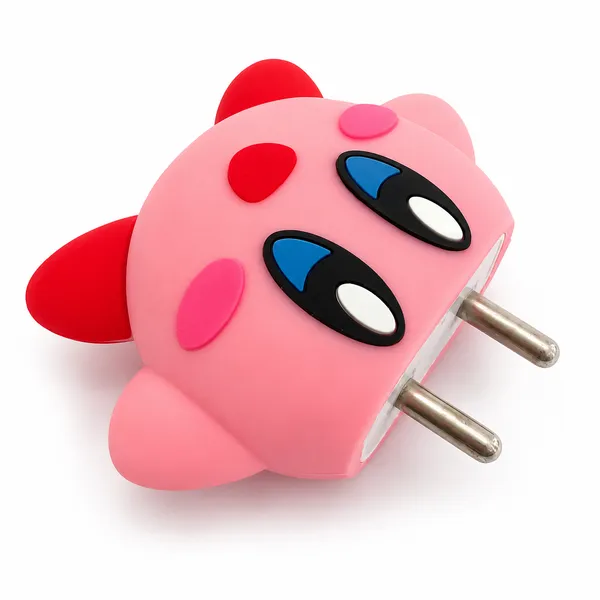 Baby_Pink_Cartoon_Character_Silicone_Cable_Protector_Set_Of_4-_Only_for_Iphone_(18-20_Watt_Charger)