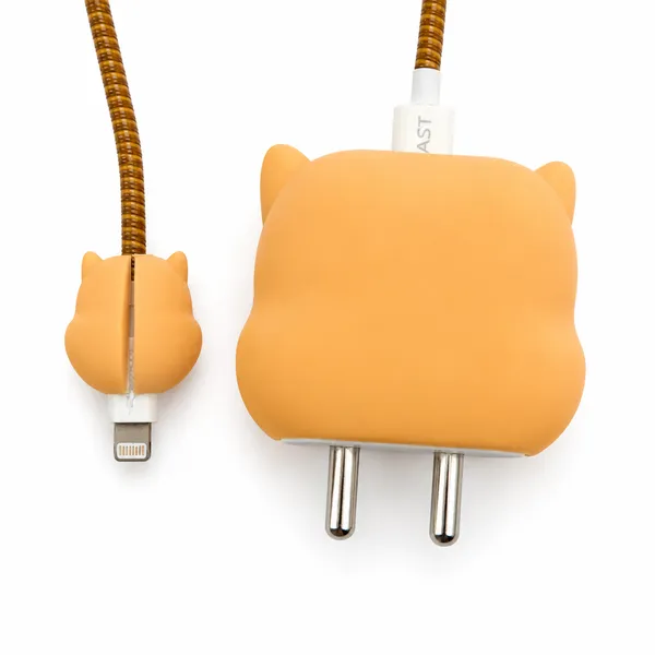 Shiba_Inu_Dog_Face_Silicone_Cable_Protector_Set_Of_4-_Only_for_Iphone_(18-20_Watt_Charger)