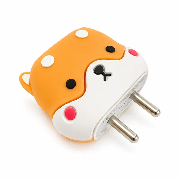 Shiba_Inu_Dog_Face_Silicone_Cable_Protector_Set_Of_4-_Only_for_Iphone_(18-20_Watt_Charger)
