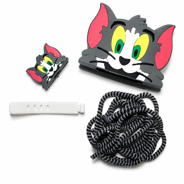Grey_Cat_Face_Cardboard_Character_Decor_Kids_Room_Party-_Only_for_Iphone_(18-20_Watt_Charger)