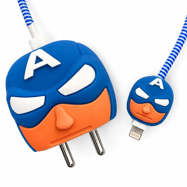 Captain_America_Plush_Cushion_Set_With_Striped_Blanket-_Only_for_Iphone_(18-20_Watt_Charger)