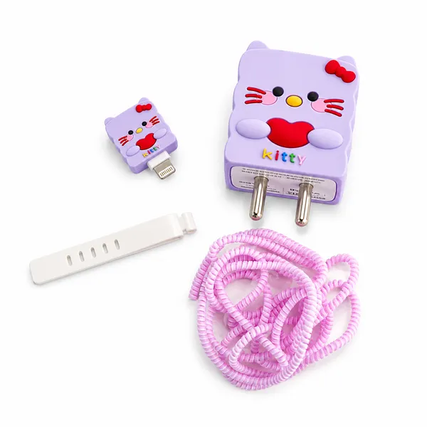 Lavender_Kitty_Face_Plush_With_Bow_Accent_Set_Of_2-_Only_for_Iphone_(18-20_Watt_Charger)
