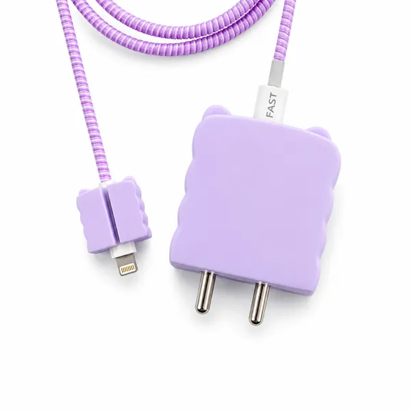 Lavender_Kitty_Face_Plush_With_Bow_Accent_Set_Of_2-_Only_for_Iphone_(18-20_Watt_Charger)