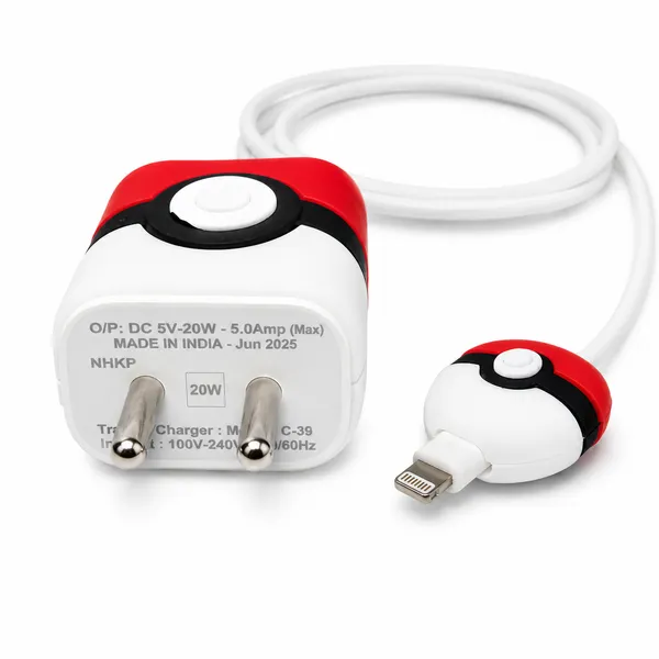 Pokeball_Plastic_Contact_Lens_Case_Red_White_Dual_Compartment-_Only_for_Iphone_(18-20_Watt_Charger)
