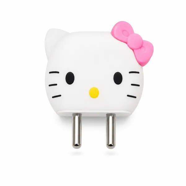 Silicone_Cable_Protector_Hello_Kitty_Design_Charger_White_Pink_Set_Of_4-_Only_for_Iphone_(18-20_Watt_Charger)