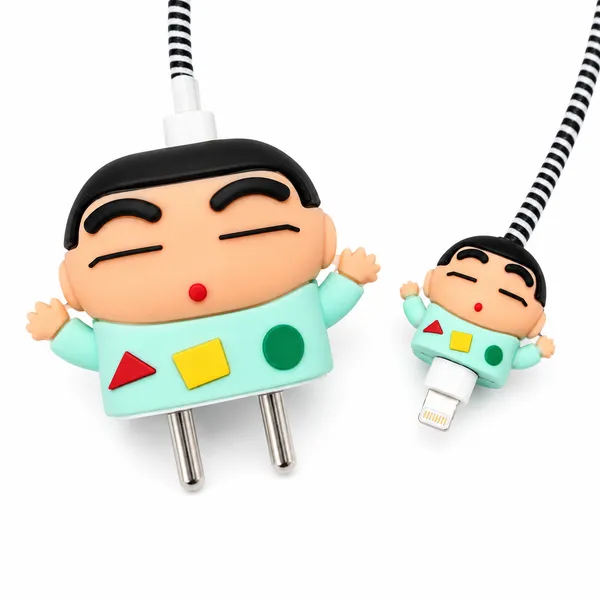 Cartoon_Character_Plastic_Figurine_Mint_Green_Durable_Finish-_Only_for_Iphone_(18-20_Watt_Charger)