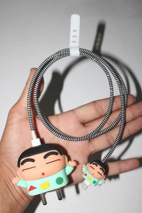 Cartoon_Character_Plastic_Figurine_Mint_Green_Durable_Finish-_Only_for_Iphone_(18-20_Watt_Charger)