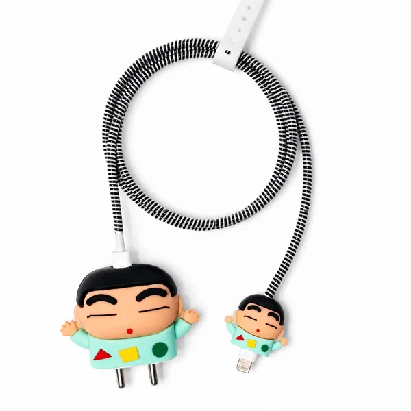 Cartoon_Character_Plastic_Figurine_Mint_Green_Durable_Finish-_Only_for_Iphone_(18-20_Watt_Charger)