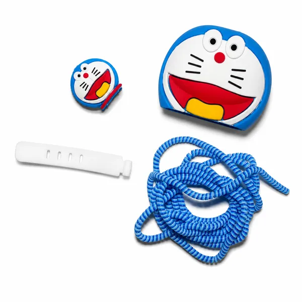 Silicone_Cable_Protector_Doraemon_Character_Design_Charger_Blue_Set_Of_4-_Only_for_Iphone_(18-20_Watt_Charger)