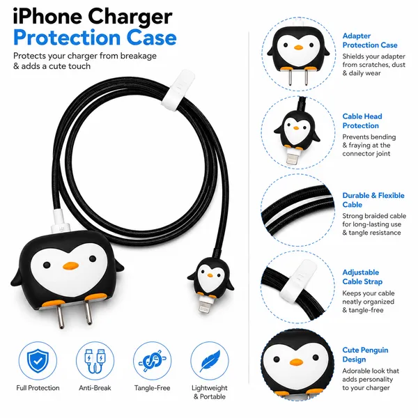 Penguin_Heart_Face_Plush_Toy_Set_Of_2_Sizes-_Only_for_Iphone_(18-20_Watt_Charger)