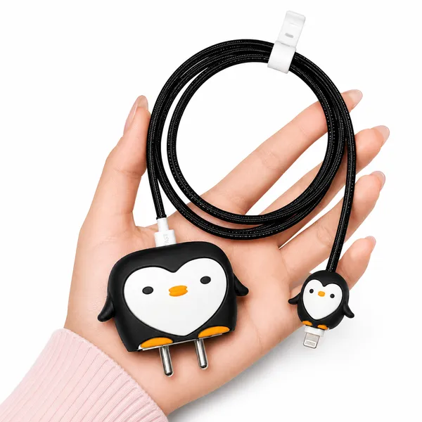 Penguin_Heart_Face_Plush_Toy_Set_Of_2_Sizes-_Only_for_Iphone_(18-20_Watt_Charger)
