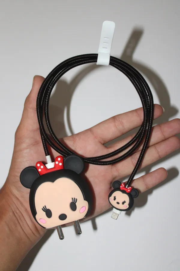 Minnie_Mouse_Tsum_Tsum_Silicone_Cable_Protector_Set_Of_4-_Only_for_Iphone_(18-20_Watt_Charger)