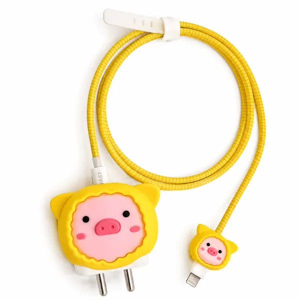 Lion_Plush_Pillow_With_Mini_Keychain_And_Coiled_Wristband_Set-_Only_for_Iphone_(18-20_Watt_Charger)