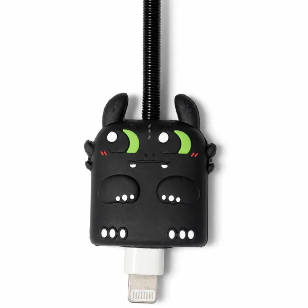 Black_Dragon_Foam_Character_Cutout_Decor_Green_Eyes-_Only_for_Iphone_(18-20_Watt_Charger)