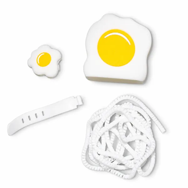 Yellow_Fried_Egg_Silicone_Cable_Protector_Set_Of_4-_Only_for_Iphone_(18-20_Watt_Charger)