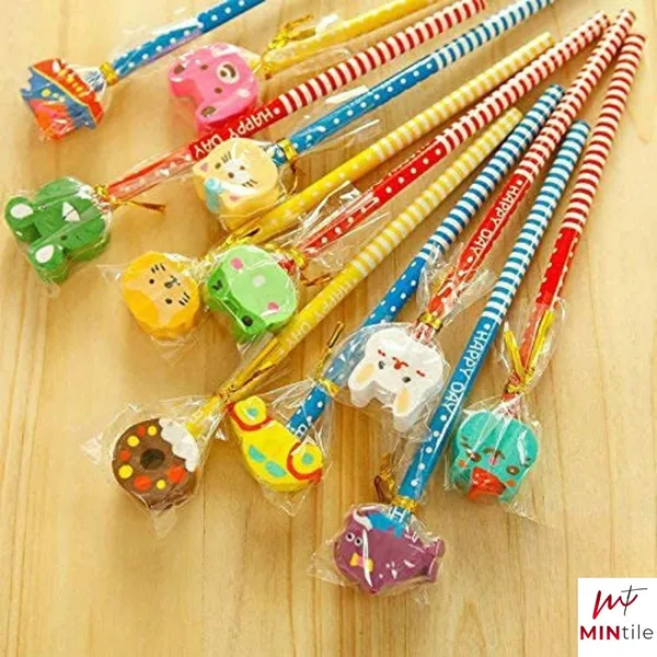 Mintile_Wooden_Thick_Grip_Pencils_With_Character_Erasers_Pack_Of_12