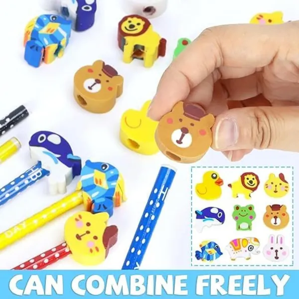 Mintile_Wooden_Thick_Grip_Pencils_With_Character_Erasers_Pack_Of_12