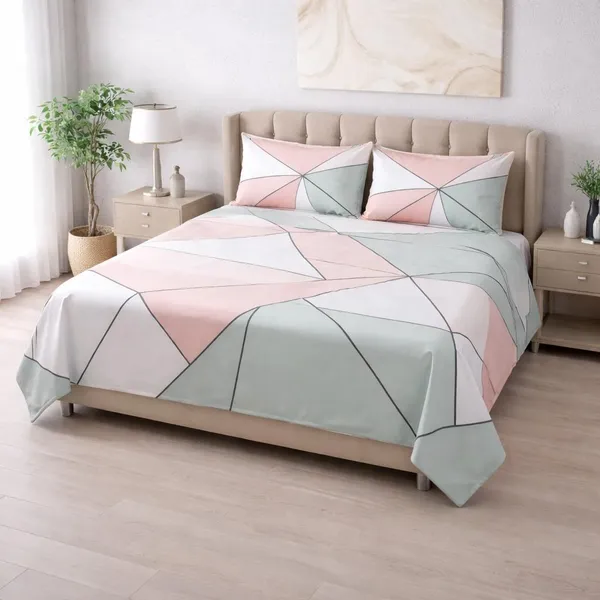 Cotton_Multicolor_Bedsheet_With_2_Pillow_Covers