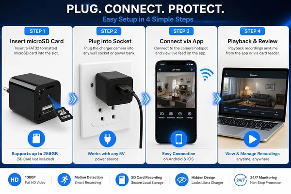 Usb_Charger_Camera_1080p_Hd_Spy_Camera_For_Home_Hidden_With_Motion_Detection_App_View_Charger_Spy_Camera_With_Sd_Card_Recording_For_Home_Office_Security_Sd_Card_Not_Included