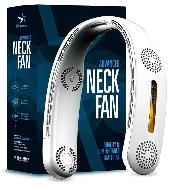 Portable_Neck_Fan_Rechargeable_Neck_Fan_For_Kitchen_Women_Better_Then_Hand_Fan_Desk_Fan_4_Turbo_Motor_3_Speed_Low_Noise_Motors_White_2400mah