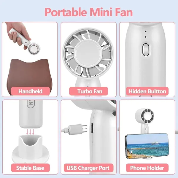 Mini_Fan_Portable_Fan_Rechargeable_Mini_Handheld_Fan_Usb_Rechargeable_Fan_Portable_Pocket_Fan_Folding_Fan_Tools_Multicolour_Rechargeable_Battery_Usb_Desk_And_Crafts_4_Sizes_White