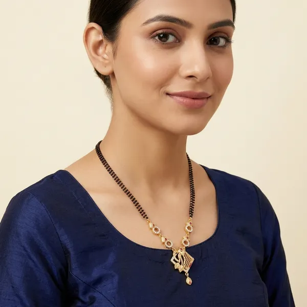 Multicolor_Brass_&_Kundan_Mangalsutra_For_Women