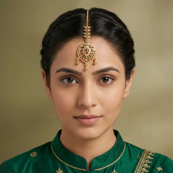 Multicolor_Alloy_&_Kundan_Stone_Maang_Tikka_For_Women