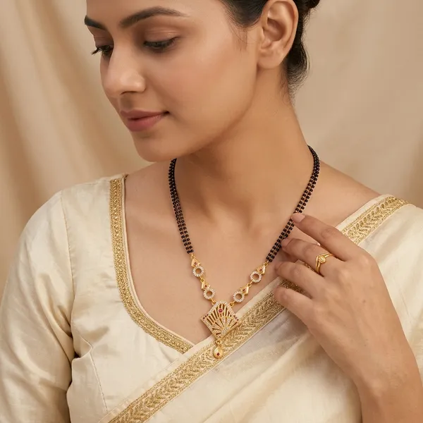 Multicolor_Brass_&_Beads_Mangalsutra_For_Women