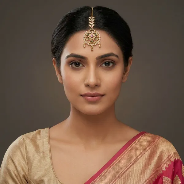 Multicolor_Alloy_&_Kundan_Stone_Maang_Tikka_For_Women