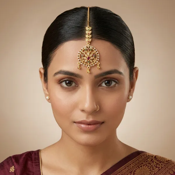 Multicolor_Alloy_&_Kundan_Stone_Maang_Tikka_For_Women