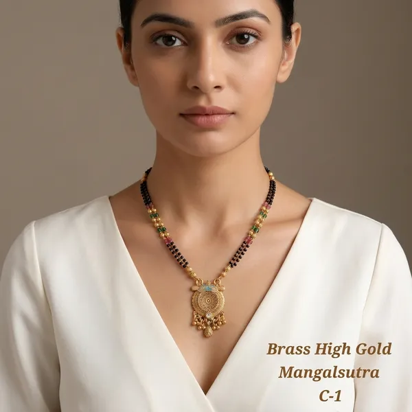 Multicolor_Brass_&_Beads_Mangalsutra_For_Women