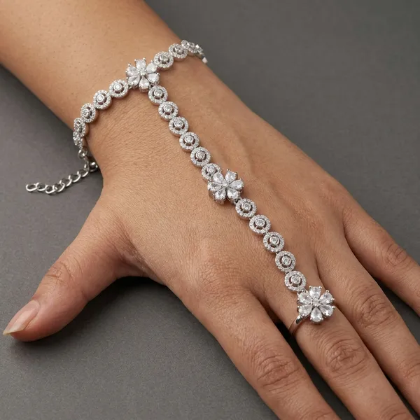 Multicolor_Alloy_&_Crystal_Hand_Chain_Bracelet_For_Women