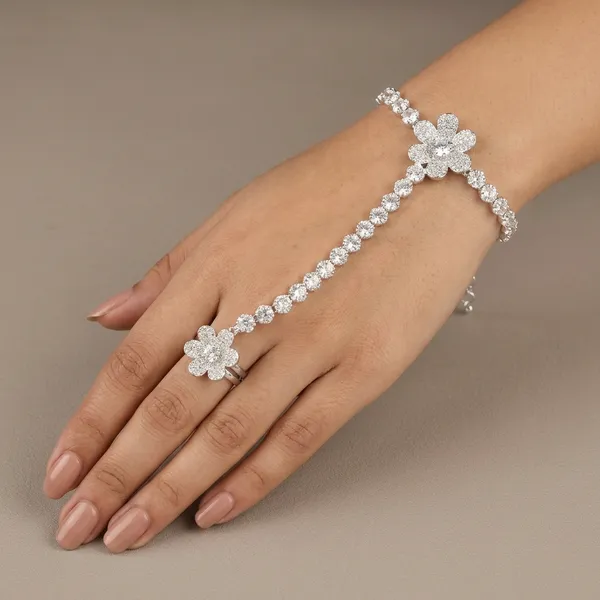 Multicolor_Alloy_&_Crystal_Hand_Chain_Bracelet_For_Women