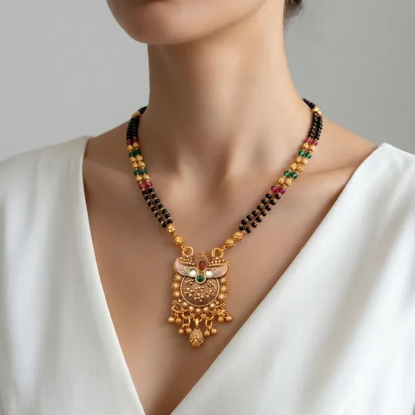 Multicolor_Brass_&_Beads_Mangalsutra_For_Women