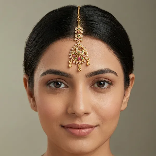 Multicolor_Alloy_&_Stone_Maang_Tikka_For_Women