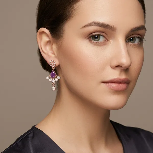 Multicolor_Brass_&_American_Diamond_Earrings_For_Women