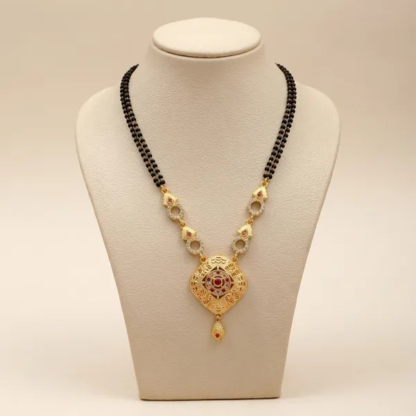 Multicolor_Brass_&_American_Diamond_Mangalsutra_For_Women