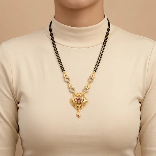 Multicolor_Brass_&_American_Diamond_Mangalsutra_For_Women