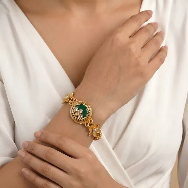 Multicolor_Brass_&_Stone_Bracelet_For_Women
