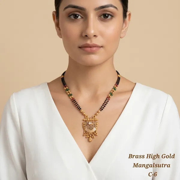 Multicolor_Brass_&_Beads_Mangalsutra_For_Women