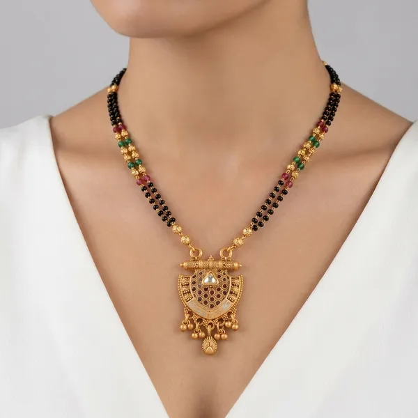 Multicolor_Brass_&_Beads_Mangalsutra_For_Women